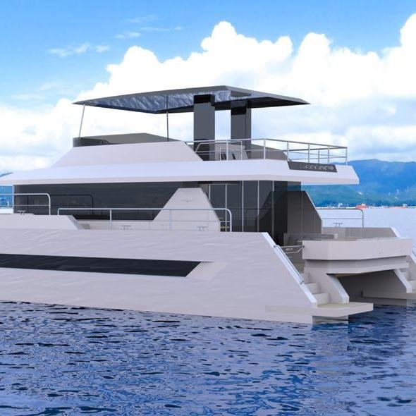 Allhouse Luxury 13m Aluminium Catamaran Yacht for River Sailing and Entertainment Sport Fishing Boat with Outboard Engine